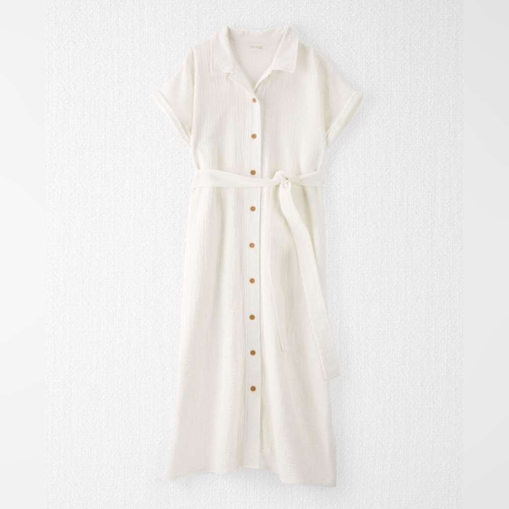 Chic Cream Button-Front Maxi Dress